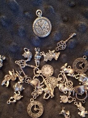 Silver Alice in Wonderland Charm Mix